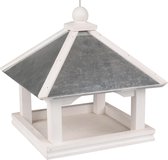 Flamingo Voederhuis thindra hout wit 25x25x25cm