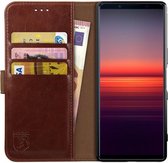 Rosso Element Sony Xperia 5 II Hoesje Book Cover Wallet Case Bruin
