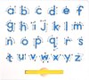 Afbeelding van het spelletje Educatief Schrijf/Letterbord Magnetisch Kinderen - Leren/Oefenen Schrijven - Leeftijd 3 tot 7 - Kleuters/Peuters - Magnetische schrijftablet - Magnetisch schrijfbord - Kleine Letters A tot en met Z