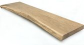 Massief eiken plank boomstam 80 x 40 cm - eikenhouten plank