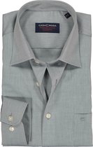CASA MODA comfort fit overhemd - mouwlengte 72 cm - grijs - Strijkvrij - Boordmaat: 46