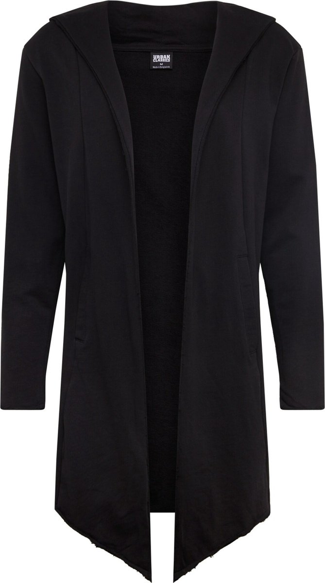 Urban Classics Long Hooded Open Edge Cardigan Heren Cardigan – XL Zwart
