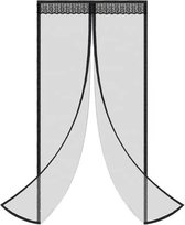 Magnetisch vliegengordijn – Vliegengordijn deur - Zwart - 100 x 230 cm - breedte deur: 90 cm - Lichtgewicht – Makkelijke installatie – Tegen ongewenste insecten