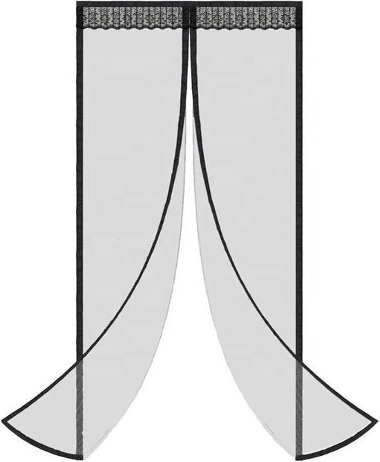 Benefit & Goods - Magnetisch vliegengordijn – Vliegengordijn deur - Zwart -  100 x 230 cm | bol.com