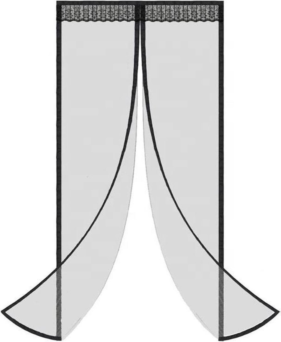 Benefit & Goods - Magnetisch vliegengordijn – Vliegengordijn deur - Zwart - 100 x 230 cm - Wealthy Tree