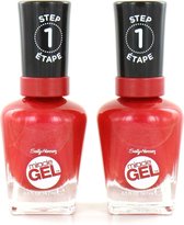 Sally Hansen Miracle Gel Nagellak - 446 Red-y, Set, Run! (2 stuks)