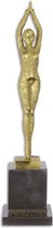 Beeld - Gepolijst bronzen sculptuur - Starfish. Vrouw - 48.6 cm hoog