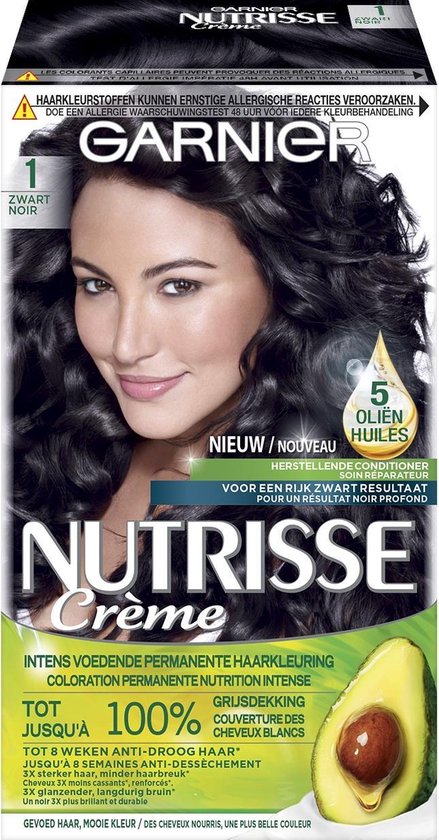 bol.com | Garnier Nutrisse Crème 10 - Zwart - Haarverf