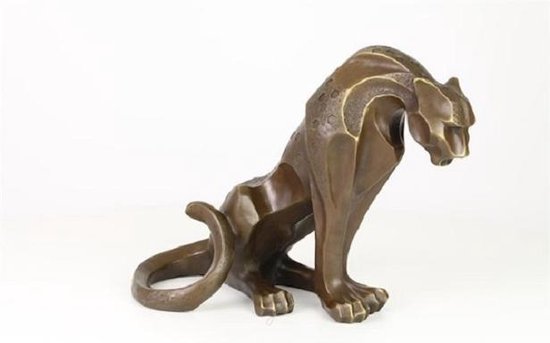 Sculpture - Jaguar en bronze - Sculpture moderne Animaux - 28,9 cm de haut