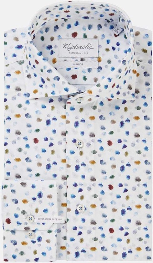 Kleurrijk stippen overhemd | Michaelis shirt (Extra lange  mouwen)-boordmaat: 45/7 | bol.com