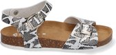 Braqeez Sally Spain Meisjes Sandalen - Print/Grijs - Leer - Gesp