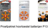 Hoortoestel batterijen - P13 - Oranje - Probeerpakket - Welke batterijen zijn het beste