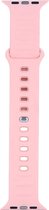 Shop4 - Bandje voor Apple Watch SE bandje 44mm - Voor Apple Watch SE 2022 Bandje - Siliconen Roze