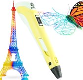 Ziggy 3D pen met 20 meter Filament in 4 kleuren - 3D pennen  3 in 1 Premium Pakket - 3D printer met teken placemat- Geel