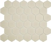 0,91m² -Mozaiek tegel London Hexagon Wit 5,1x5,9