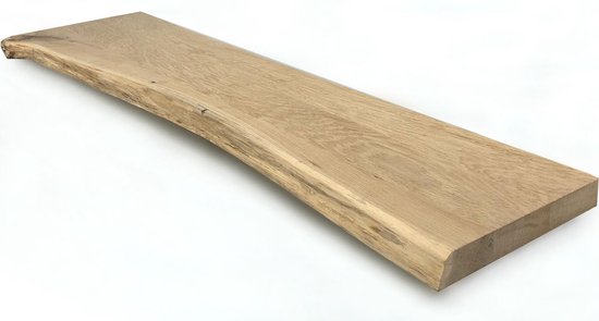 Terug, terug, terug deel Verlichten Weg Massief eiken plank boomstam 120 x 30 cm - eikenhouten plank | bol.com