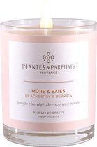 Plantes & Parfums Natuurlijke Blackberry & Berries Soja Was Geurkaars  (tevens handcrème) I Fruitige & Zoete geur I 180g I 40u