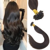 Keratine Hair Extensions 40cm #2 dark brown  Bondings 50stuk/1gram wax extensions