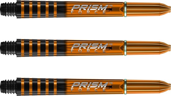 Foto: Winmau prism force dartschachten oranje medium 1 set per pakket 3 dartschacht in totaal 