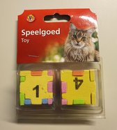 Kattenspeelgoed puzzel dobbelstenen