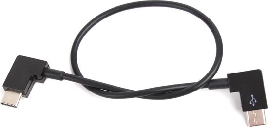 50CAL OTG kabel 30cm USB-C >> USB-C (Android) geschikt voor stroom, data en video