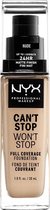 NYX Professional Makeup - Can't Stop Won't Stop Foundation - Nude