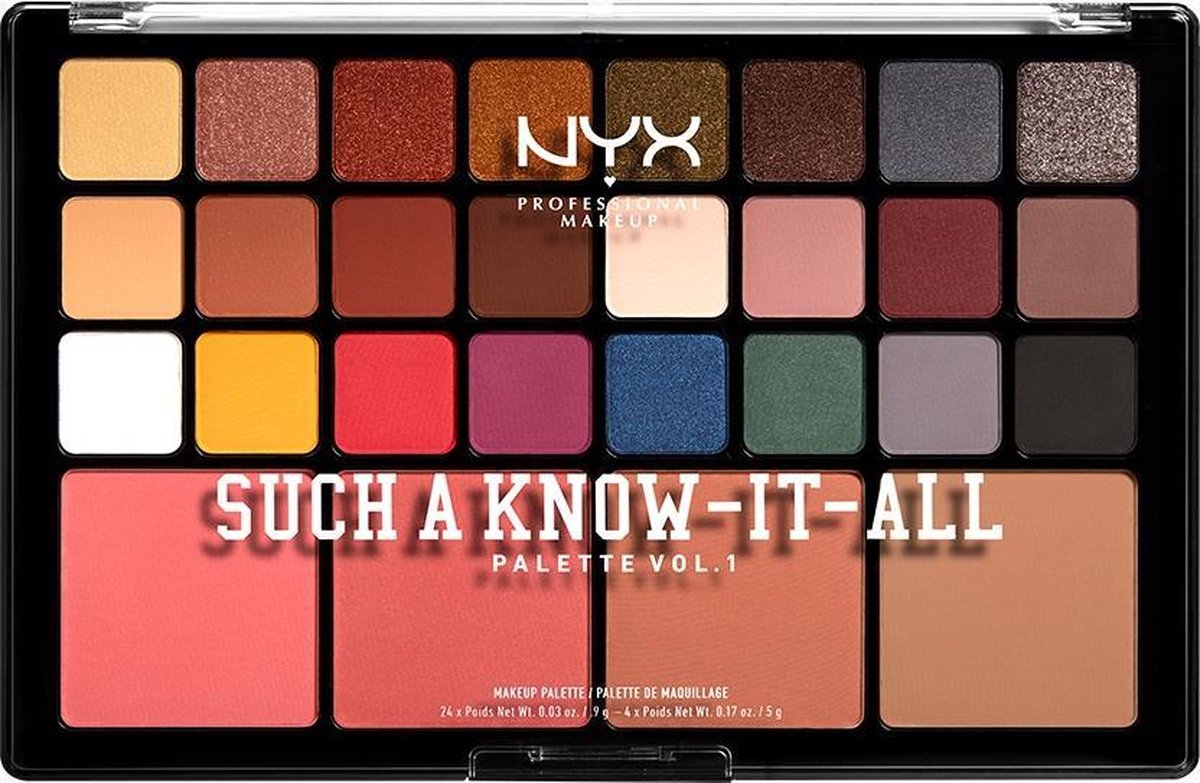 NYX PMU NYX Professional Makeup Une telle palette Know-It-All Vol. 1 -  SAKIAP01 -... | bol.com