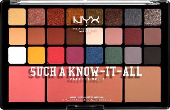NYX PMU NYX Professional Makeup Une telle palette Know-It-All Vol. 1 -  SAKIAP01 -... | bol