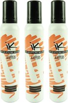 Kappers KIS Color Styling Mousse - Color Selection - Haarverzorging schuimtint - 3x200ml Perlbeige/Parelbeige