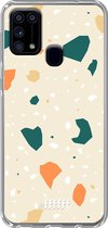 Samsung Galaxy M31 Hoesje Transparant TPU Case - Terrazzo N°1 #ffffff