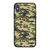 6F hoesje - geschikt voor iPhone X -  TPU Case - Desert Camouflage #ffffff