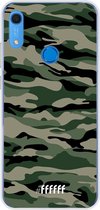 Huawei Y6s Hoesje Transparant TPU Case - Woodland Camouflage #ffffff