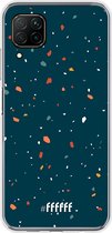 Huawei P40 Lite Hoesje Transparant TPU Case - Terrazzo N°9 #ffffff