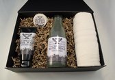 Giftbox Grey edition, Van der Lovett, cadeau voor mannen, badproducten, cadeau voor hem, cadeau verjaardag