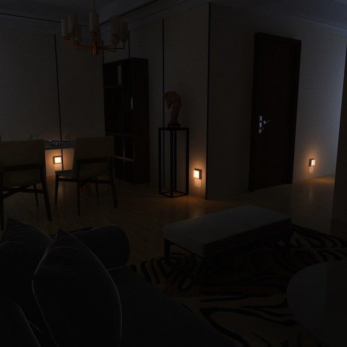 Nachtlampje - Nachtlampje met - met - Nachtlampje - Warm licht - Dimbaar - voor