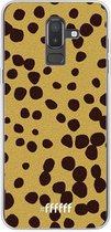 Samsung Galaxy J8 (2018) Hoesje Transparant TPU Case - Cheetah Print #ffffff