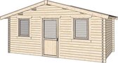 Blokhut Chaam Wanddikte 40 mm 550 cm x 250 cm Onbehandeld