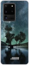 Samsung Galaxy S20 Ultra Hoesje Transparant TPU Case - Space tree #ffffff