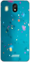 LG K30 (2019) Hoesje Transparant TPU Case - Confetti #ffffff