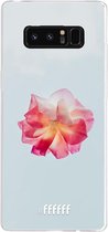 Samsung Galaxy Note 8 Hoesje Transparant TPU Case - Rouge Floweret #ffffff