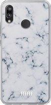Huawei P20 Lite (2018) Hoesje Transparant TPU Case - Classic Marble #ffffff