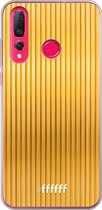 Huawei P30 Lite Hoesje Transparant TPU Case - Bold Gold #ffffff