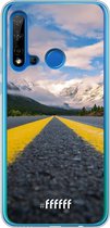 Huawei P20 Lite (2019) Hoesje Transparant TPU Case - Road Ahead #ffffff