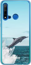 Huawei P20 Lite (2019) Hoesje Transparant TPU Case - Dolphin #ffffff