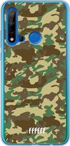 Huawei P20 Lite (2019) Hoesje Transparant TPU Case - Jungle Camouflage #ffffff