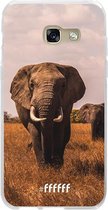 Samsung Galaxy A3 (2017) Hoesje Transparant TPU Case - Elephants #ffffff