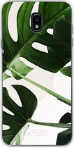 Samsung Galaxy J7 (2018) Hoesje Transparant TPU Case - Tropical Plants #ffffff