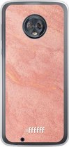 Motorola Moto G6 Hoesje Transparant TPU Case - Sandy Pink #ffffff