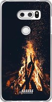 LG V30 (2017) Hoesje Transparant TPU Case - Bonfire #ffffff