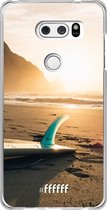 LG V30 (2017) Hoesje Transparant TPU Case - Sunset Surf #ffffff